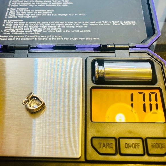 EUC Pandora 390366CZ Sterling Silver Sparkling Love Heart Pendant w/ Clear CZs - Picture 11 of 11